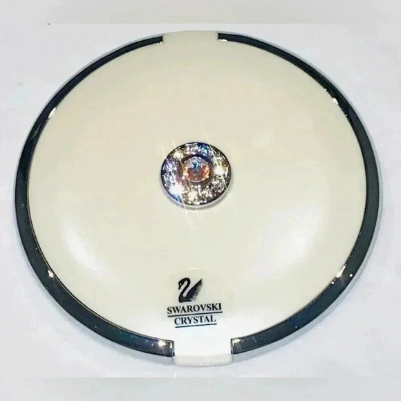 🦢 SWAROVSKI  CRYSTAL 🦢 Pocket Mirror 🦢 - Picture 1 of 6